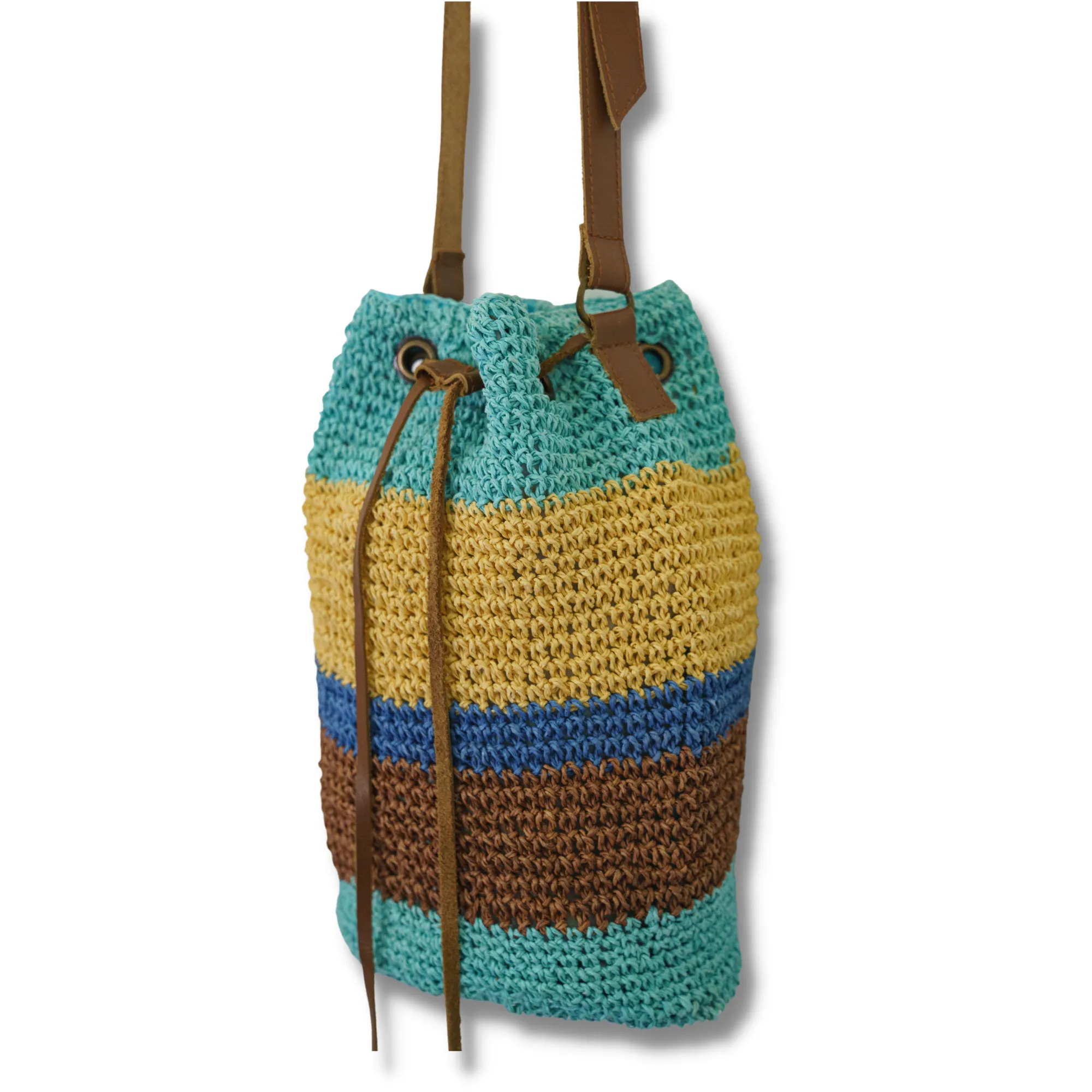 Leah Woven Crossbody Bag