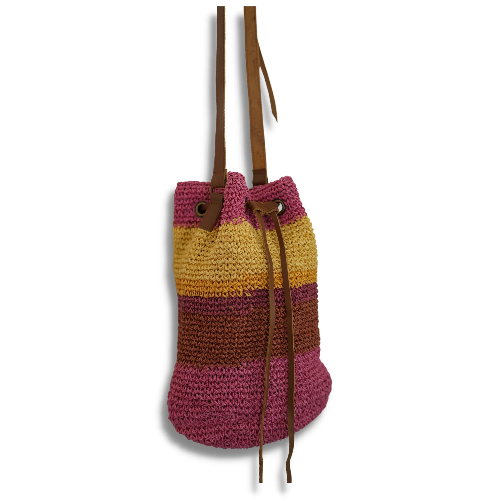 Leah Woven Crossbody Bag