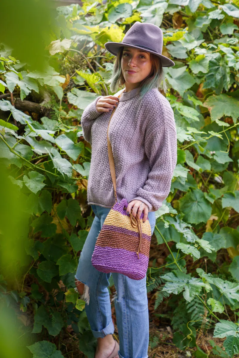 Leah Woven Crossbody Bag