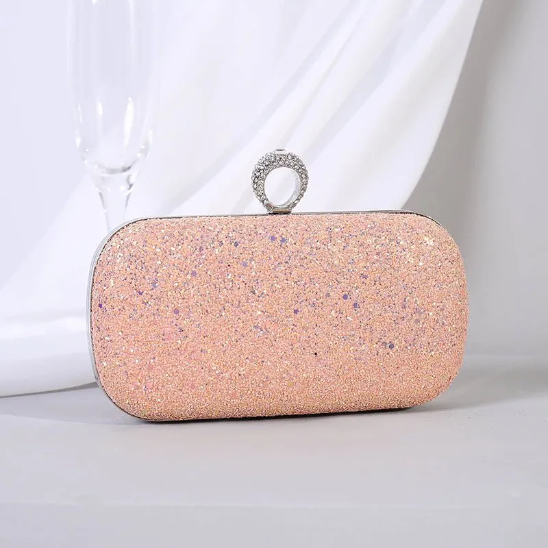 Luxy Moon Colorful Sequin Women's Clutch Bag Party Chain Shoulder Purse