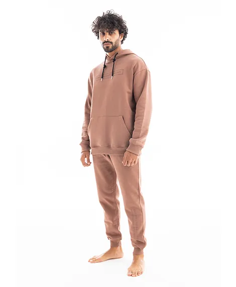 Men's High Neck Pajama - Cacao