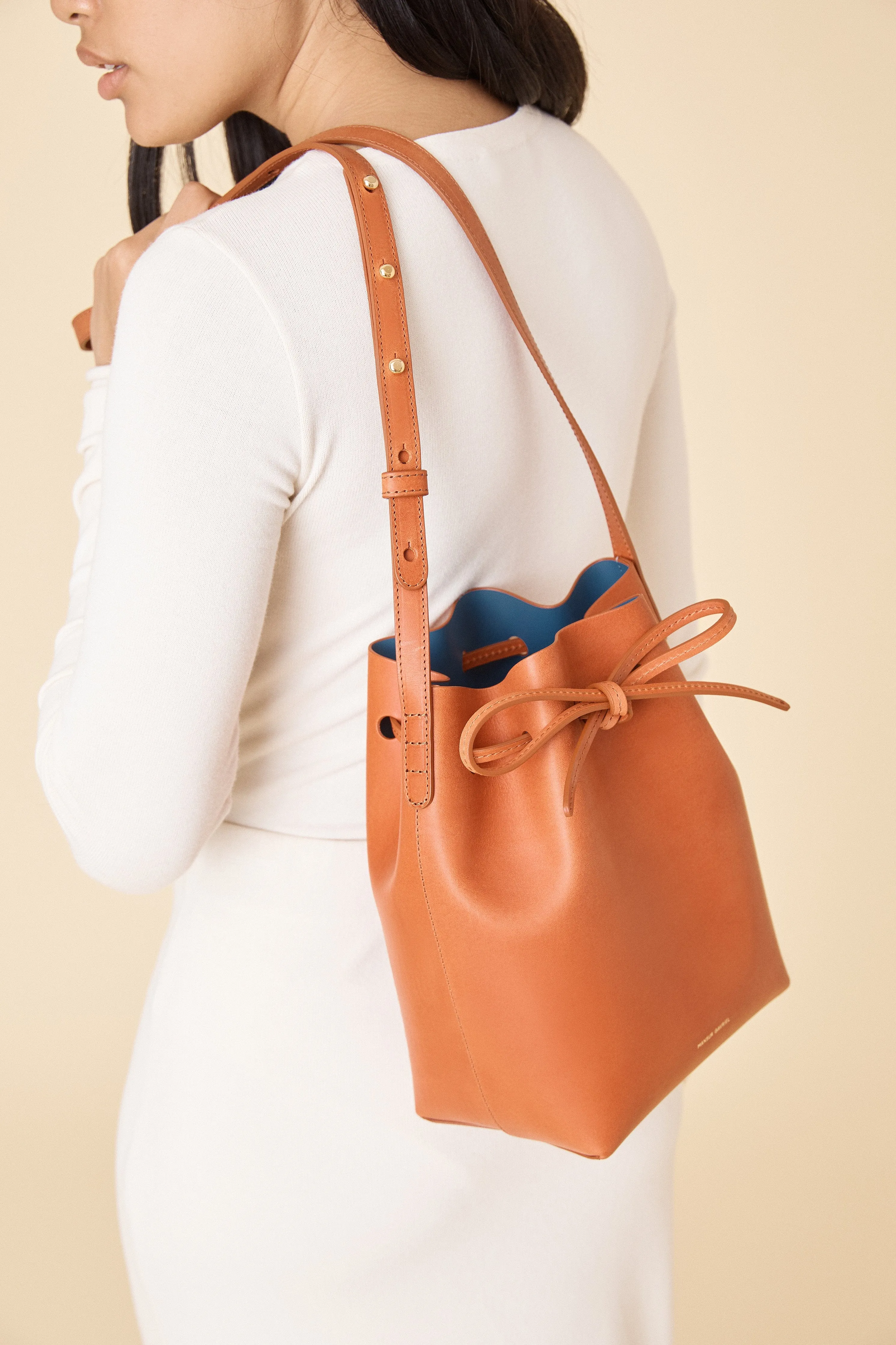 Mini Bucket Bag - Brandy/Avion