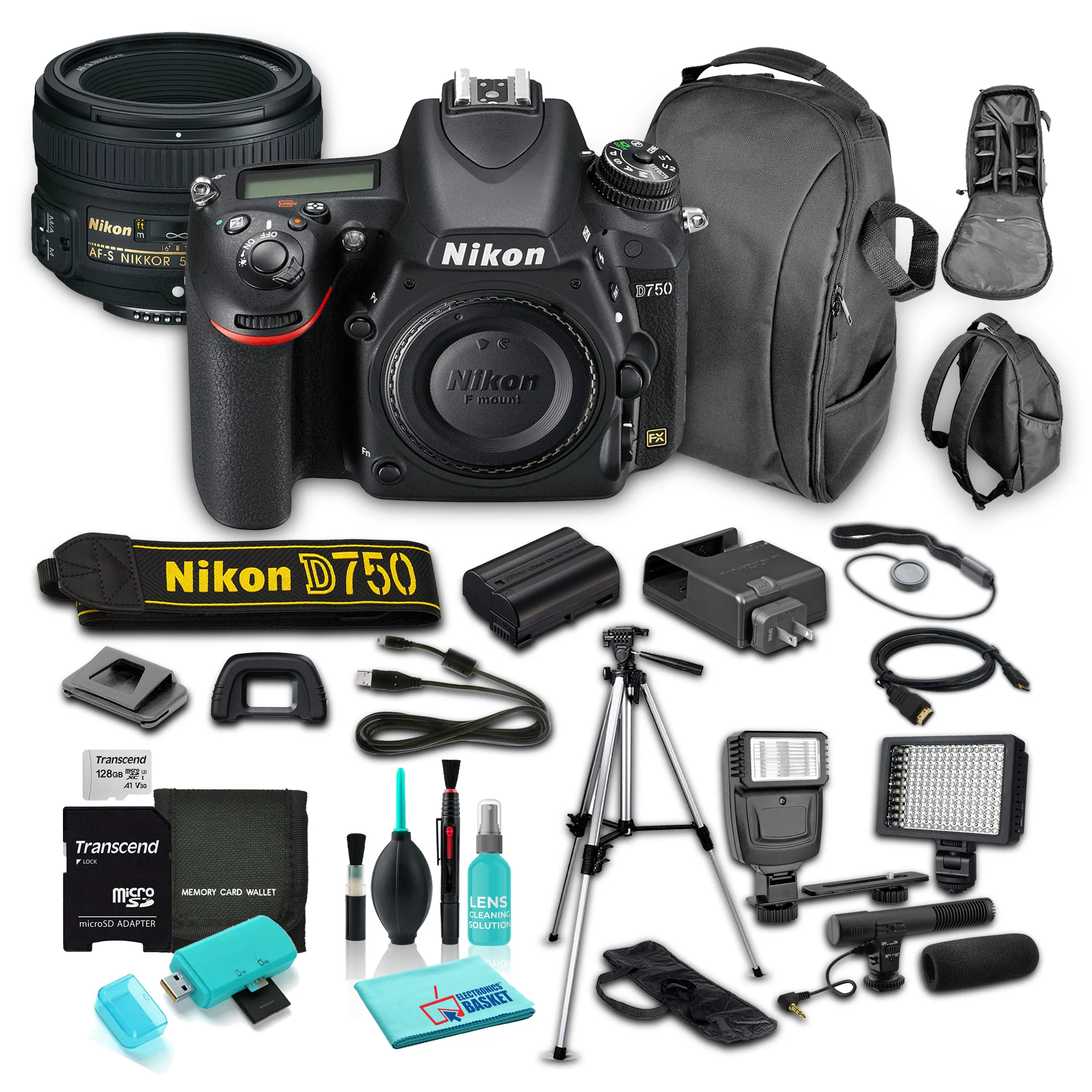 Nikon D750 DSLR Camera (Body Only), 24.3MP FX-Format CMOS Sensor, Full HD 1080p Video Recording at 60 fps