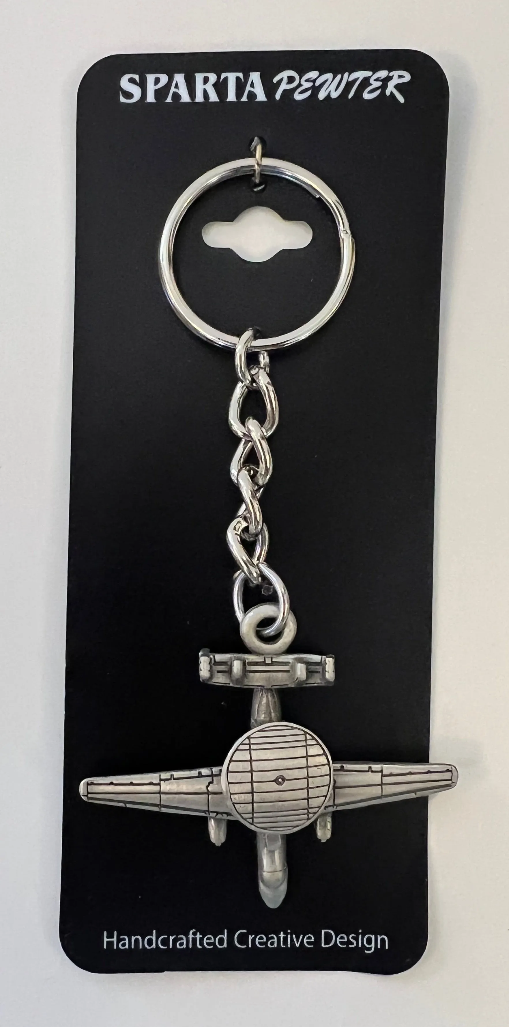 Northrop Grumman E-2C Hawkeye Pewter Airplane Keychain