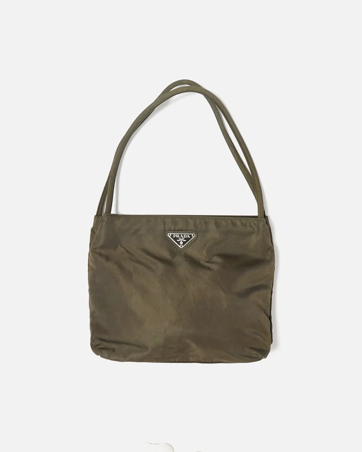 Nylon Hand Bag Khaki