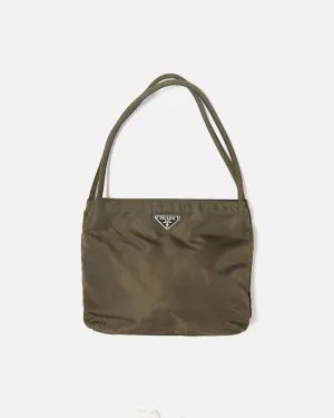 Nylon Hand Bag Khaki