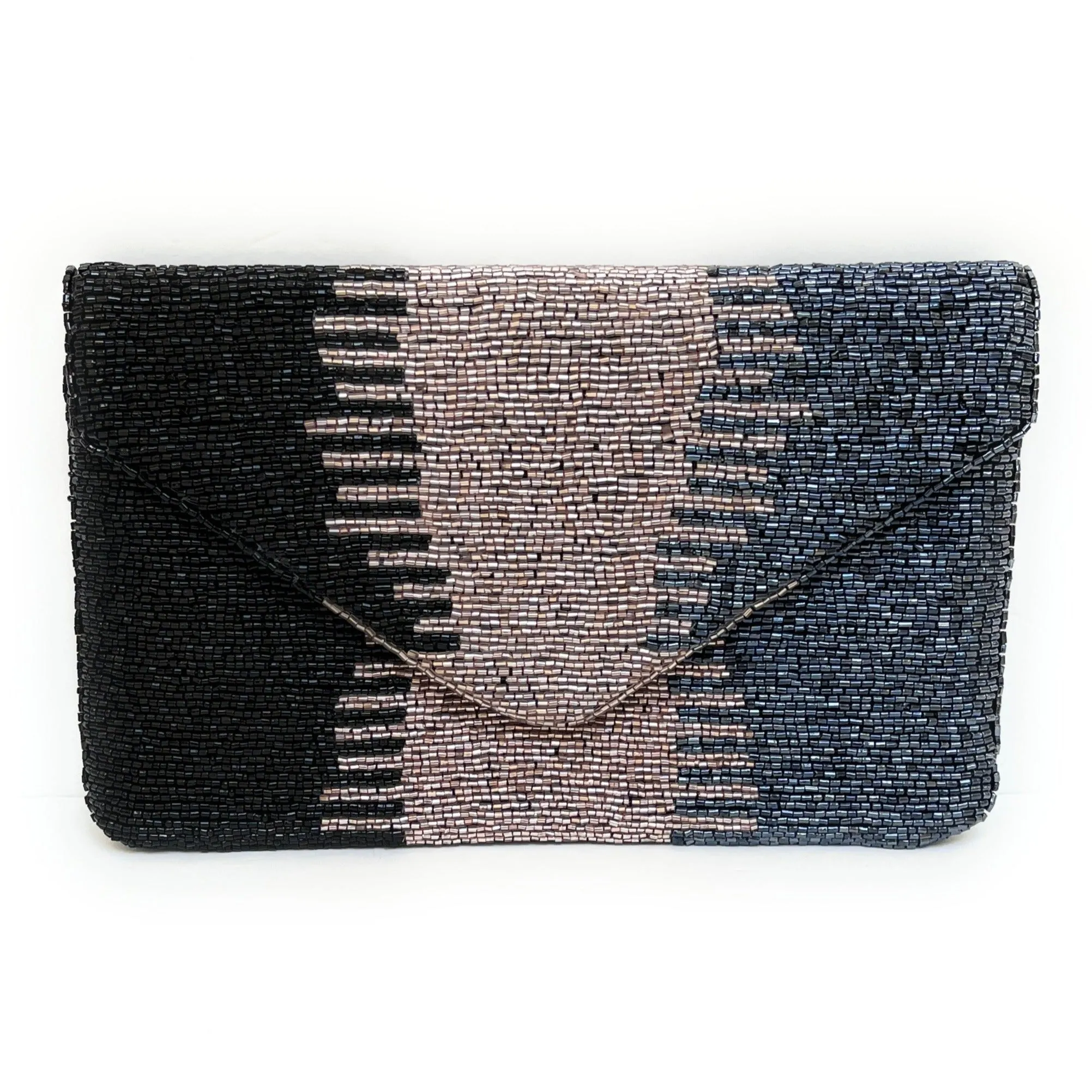 Ombre Beaded Clutch Purse