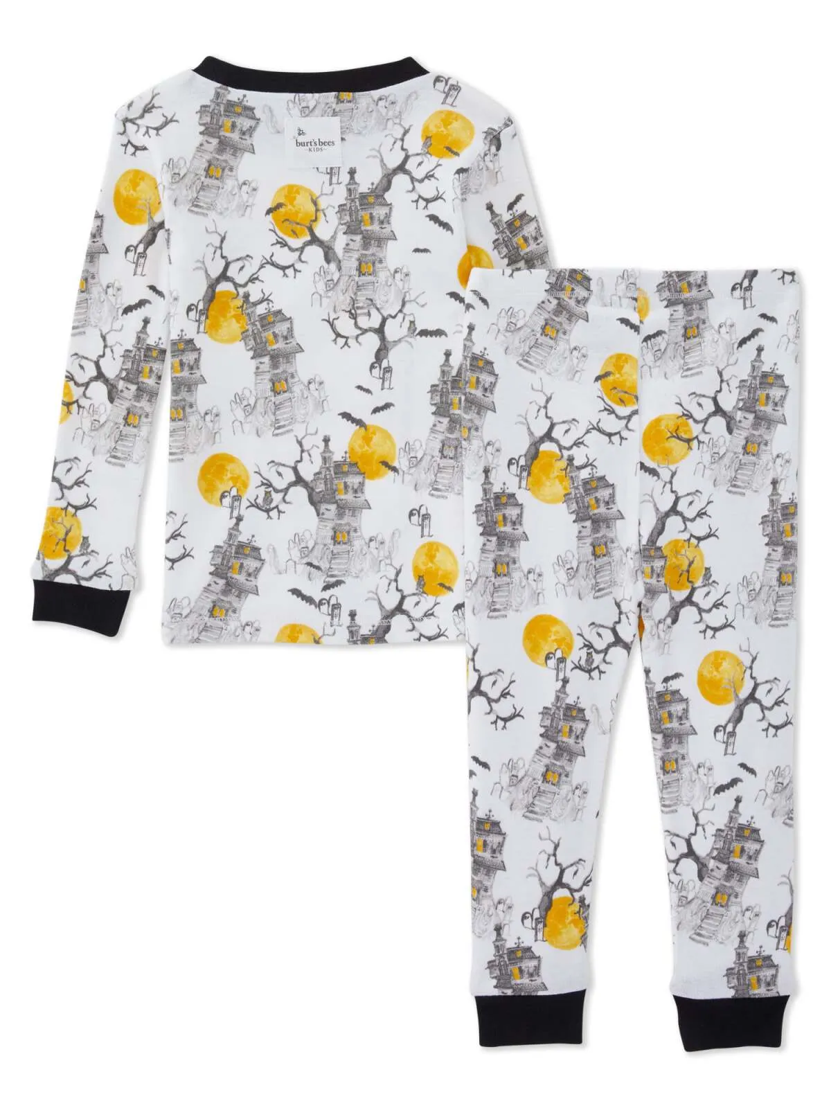 Organic 2-Piece Pajama Set, Haunted Houses