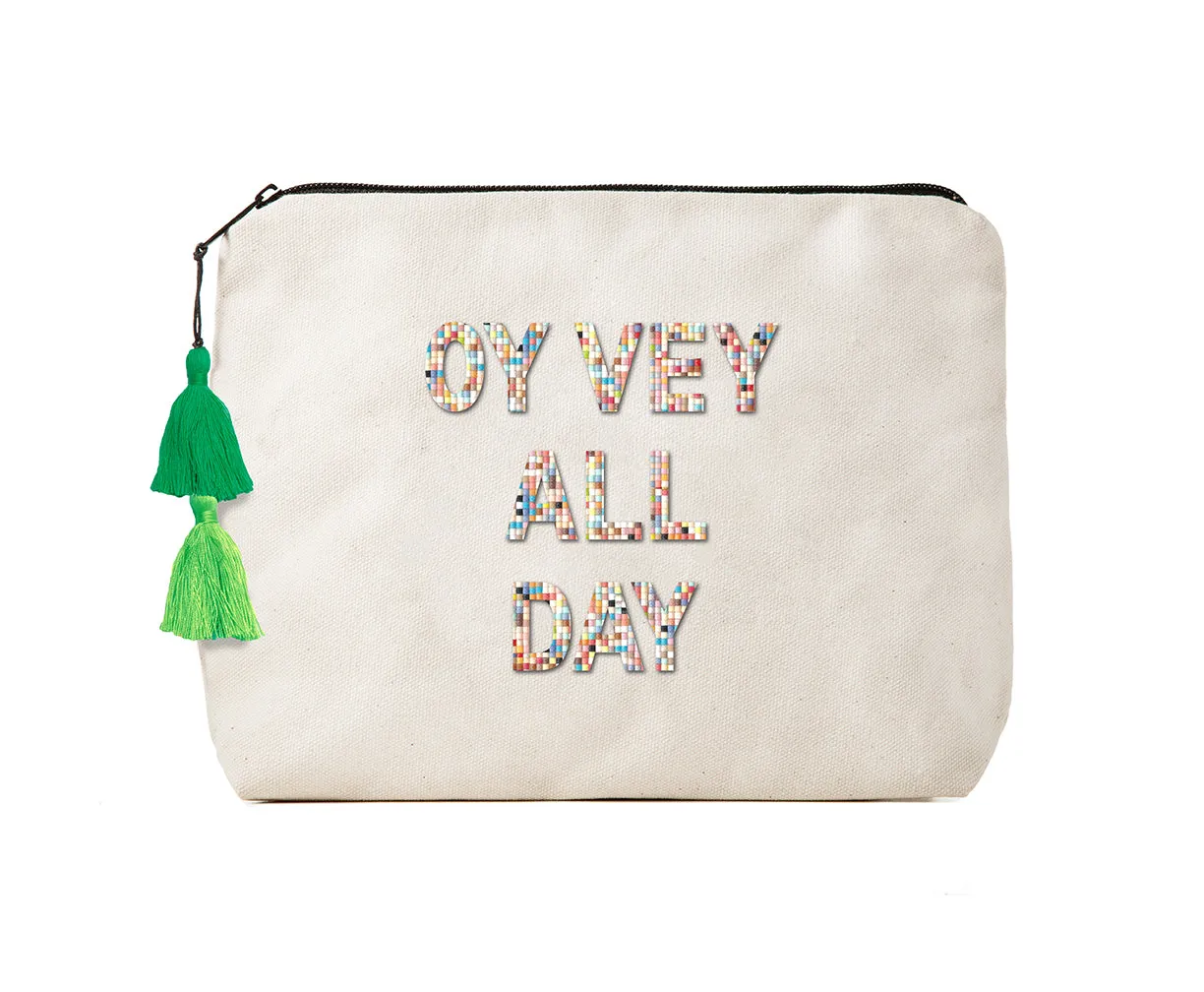 Oy Vey All Day -Confetti Bikini Clutch