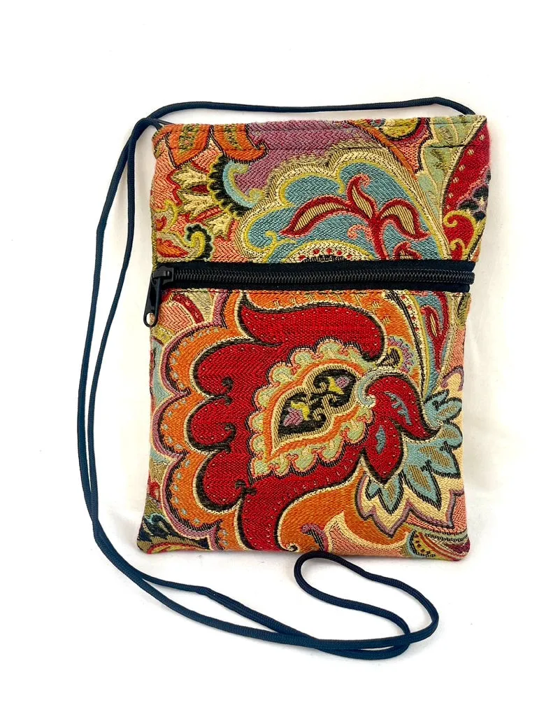 Patch Purse in Botanical Arabesque