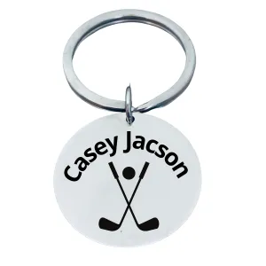 Personalized Golf Club Keychain