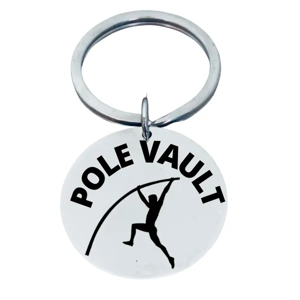 Pole Vault Keychain