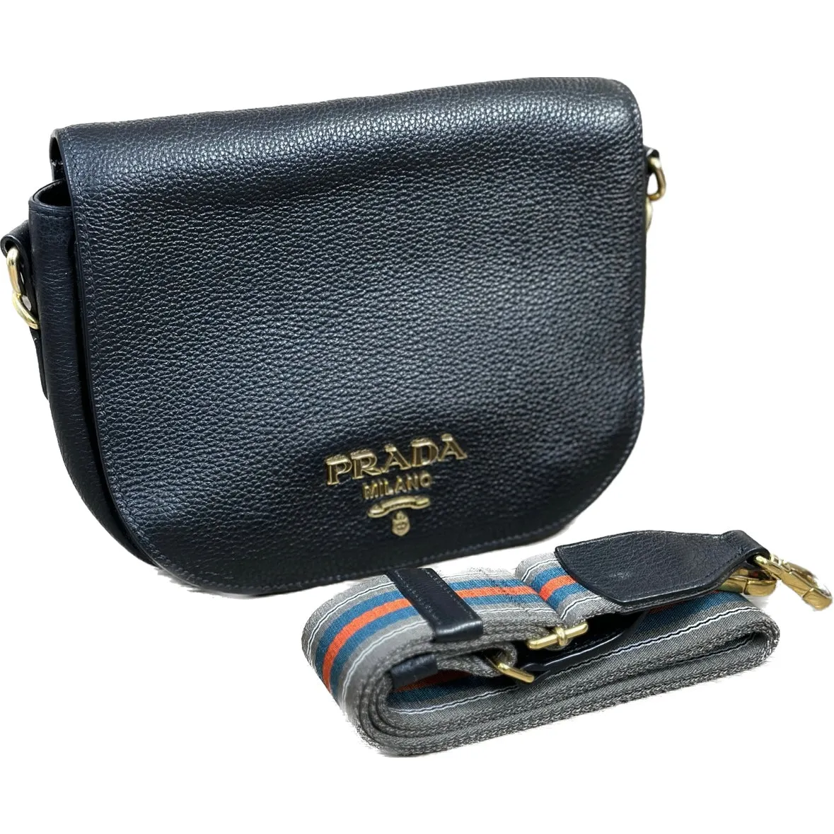 Prada Daino Crossbody Flap Bag