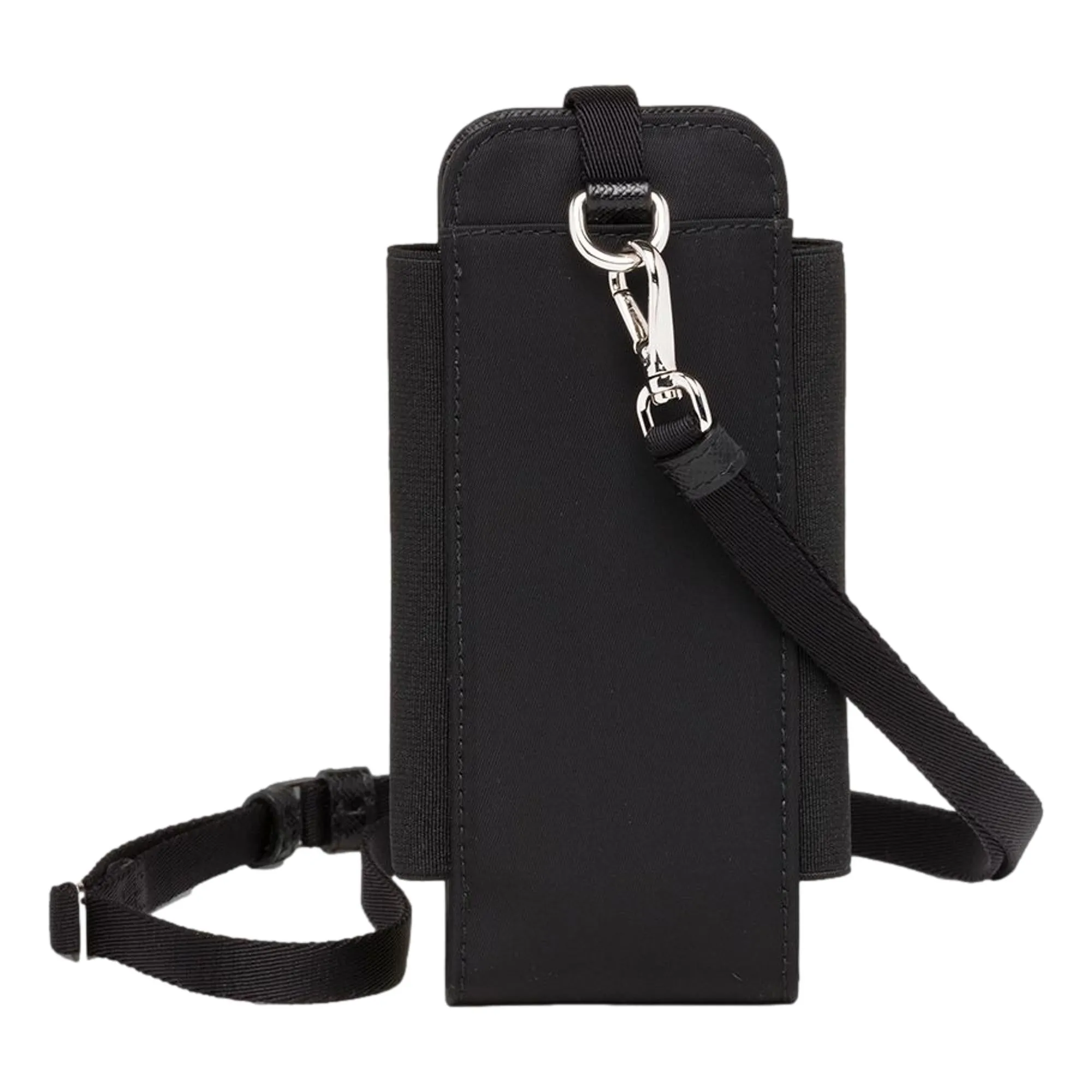 Prada Re-Nylon Black Lanyard Smartphone Holder Case Pouch Bag