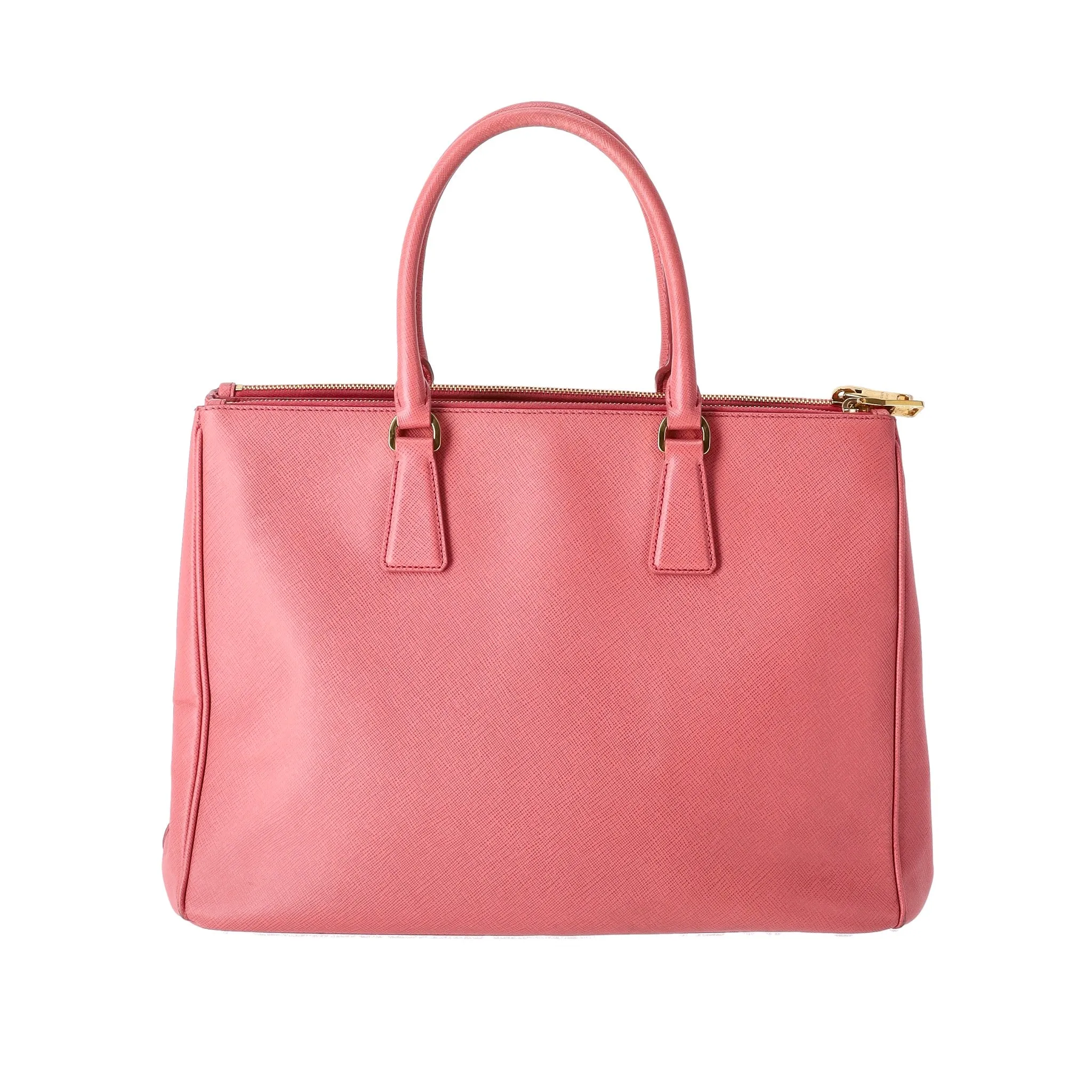 Prada Saffiano Leather Double Zip Galleria Tote Bag