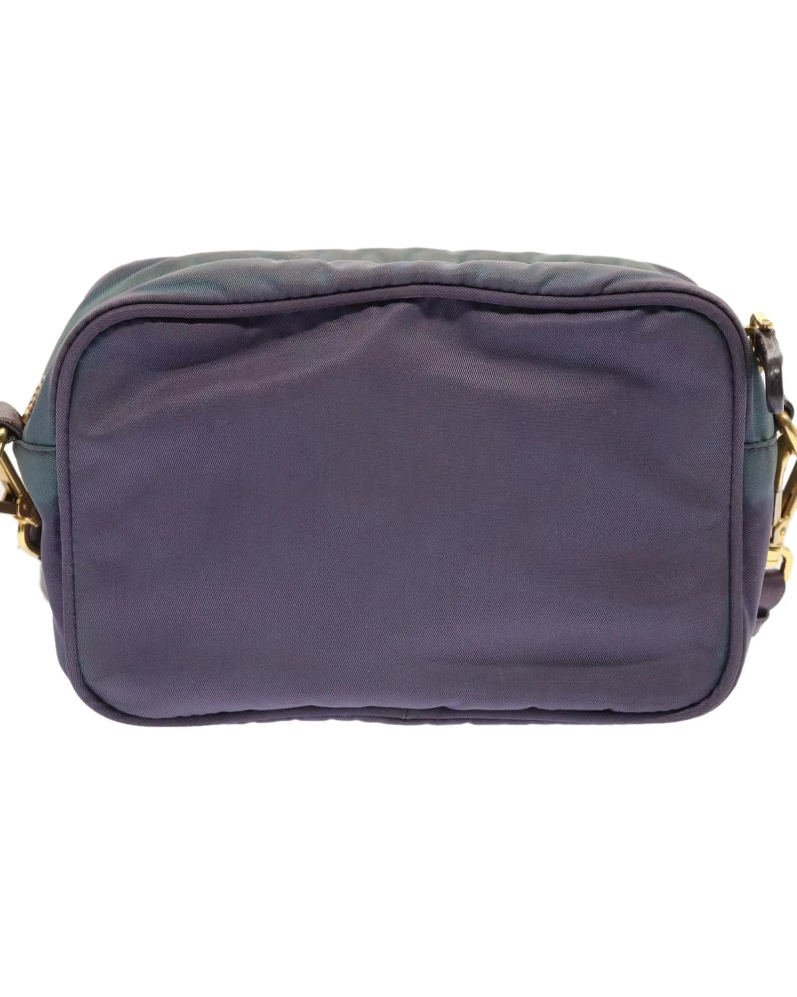 Purple Nylon Shoulder Bag with Dust Bag - Made in Italy