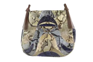 Python Patchwork Shoulder Bag