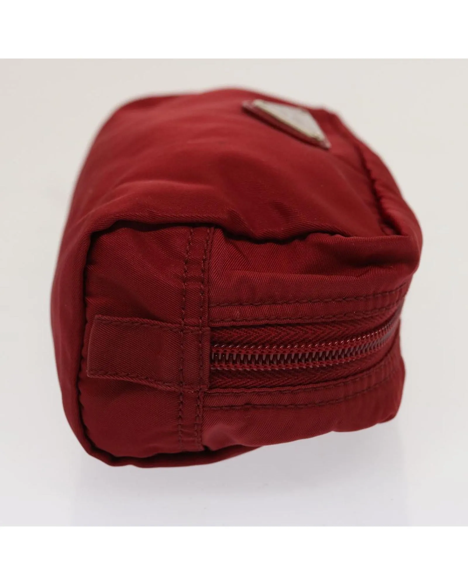 Red Nylon Pouch with Accessory - Italian Made