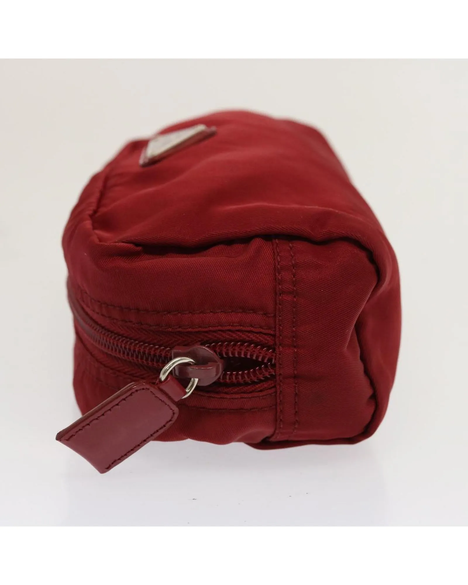 Red Nylon Pouch with Accessory - Italian Made