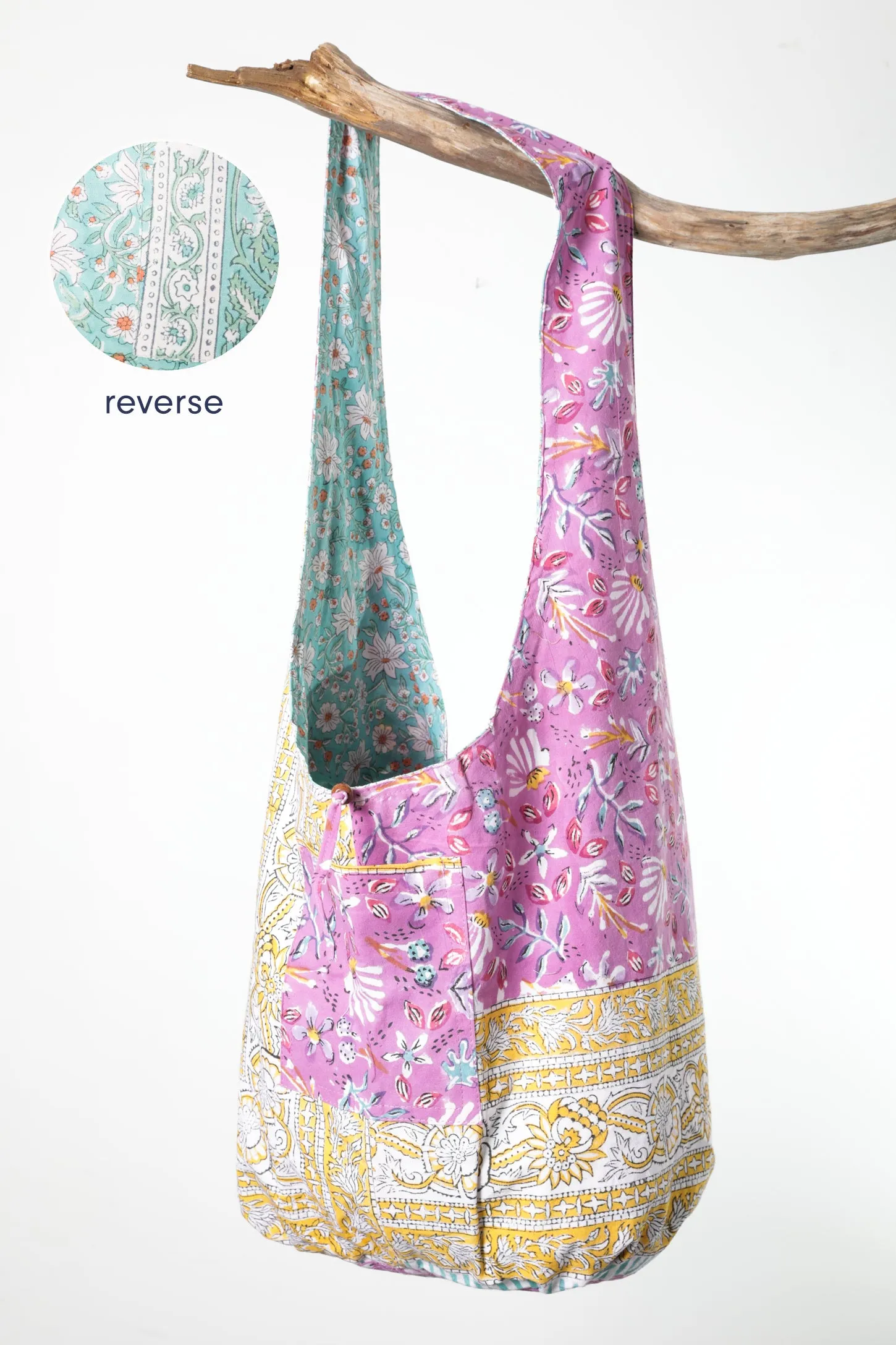 Reversible Block Print Bag