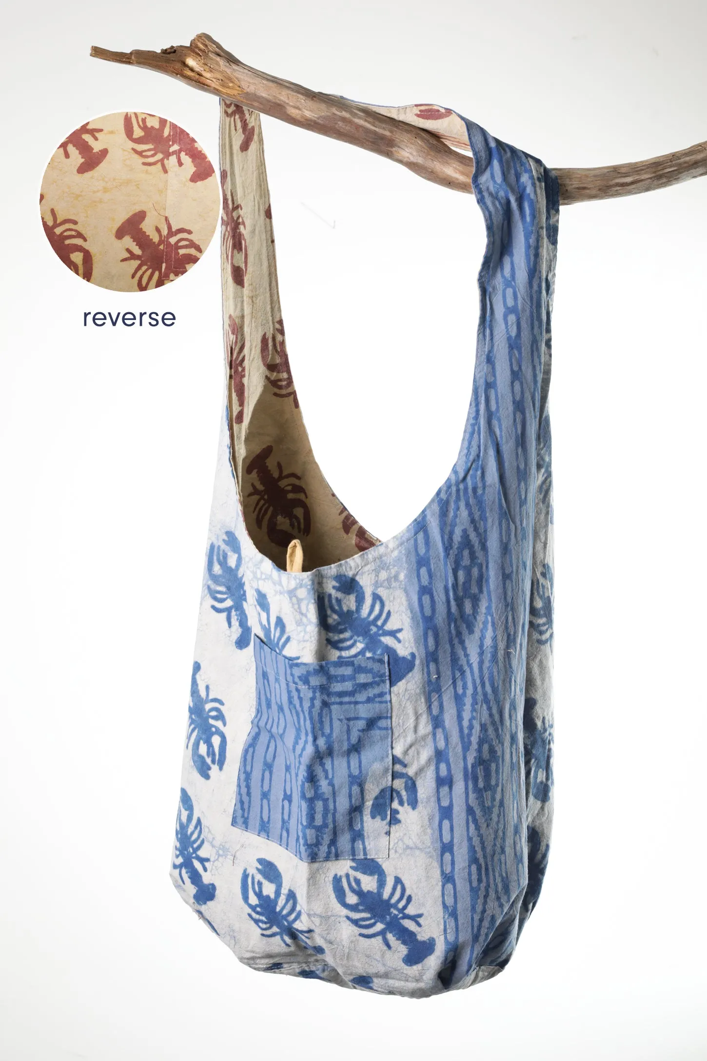 Reversible Block Print Bag