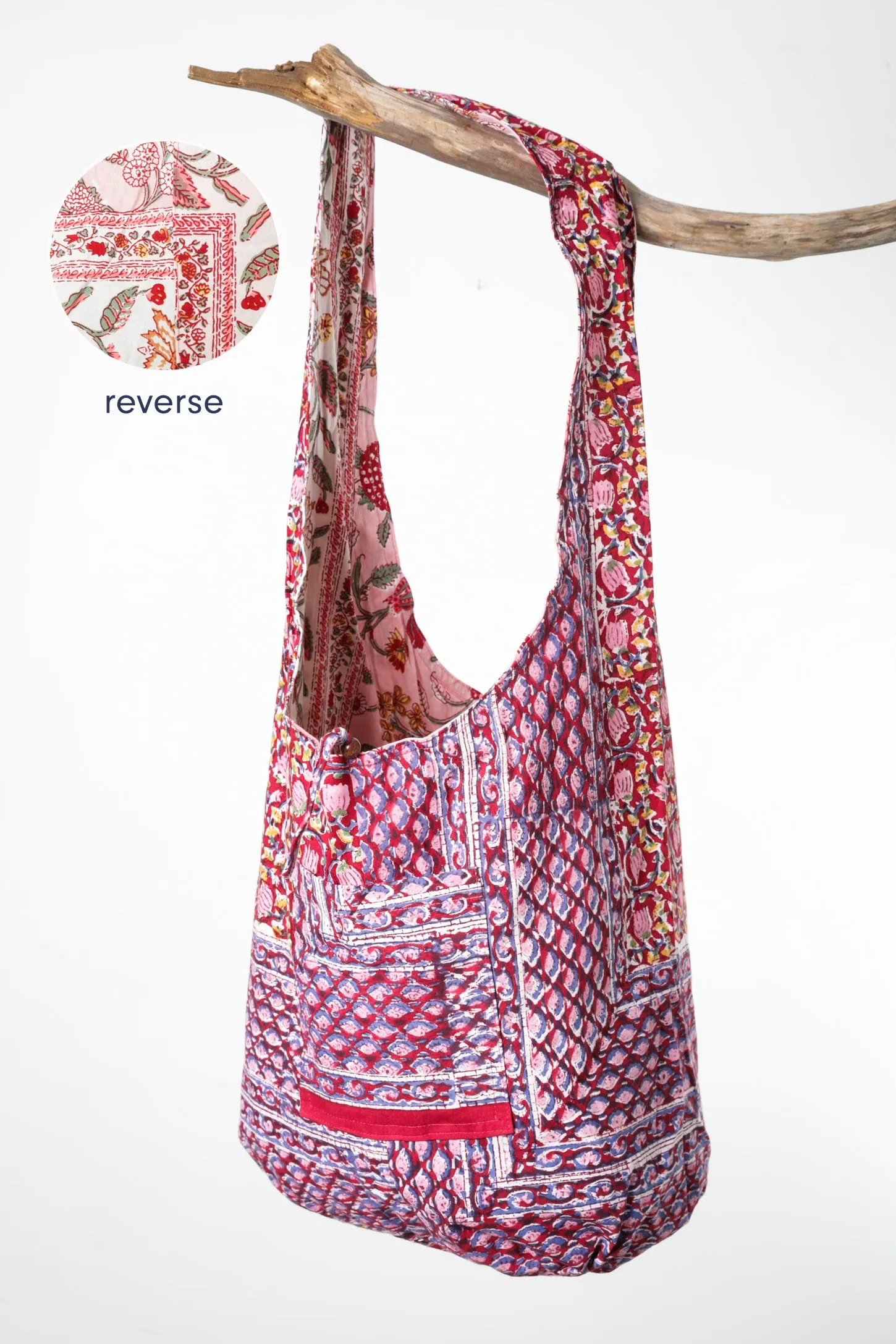 Reversible Block Print Bag