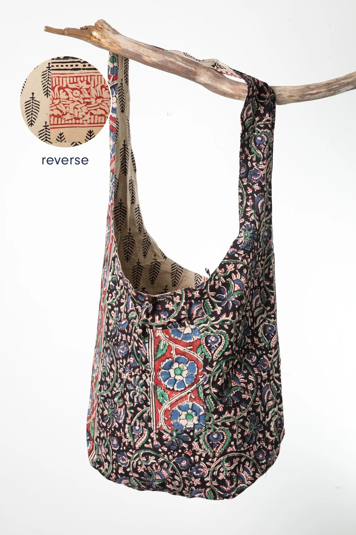 Reversible Block Print Bag