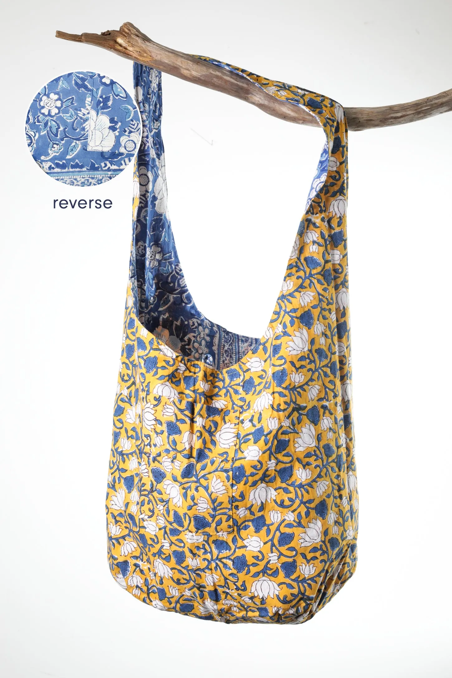 Reversible Block Print Bag