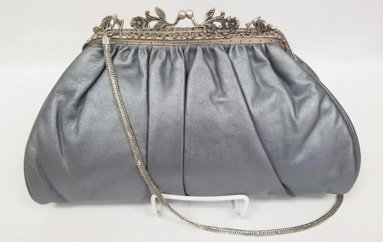 Ricki Designs Bag: Gray Leather #2124