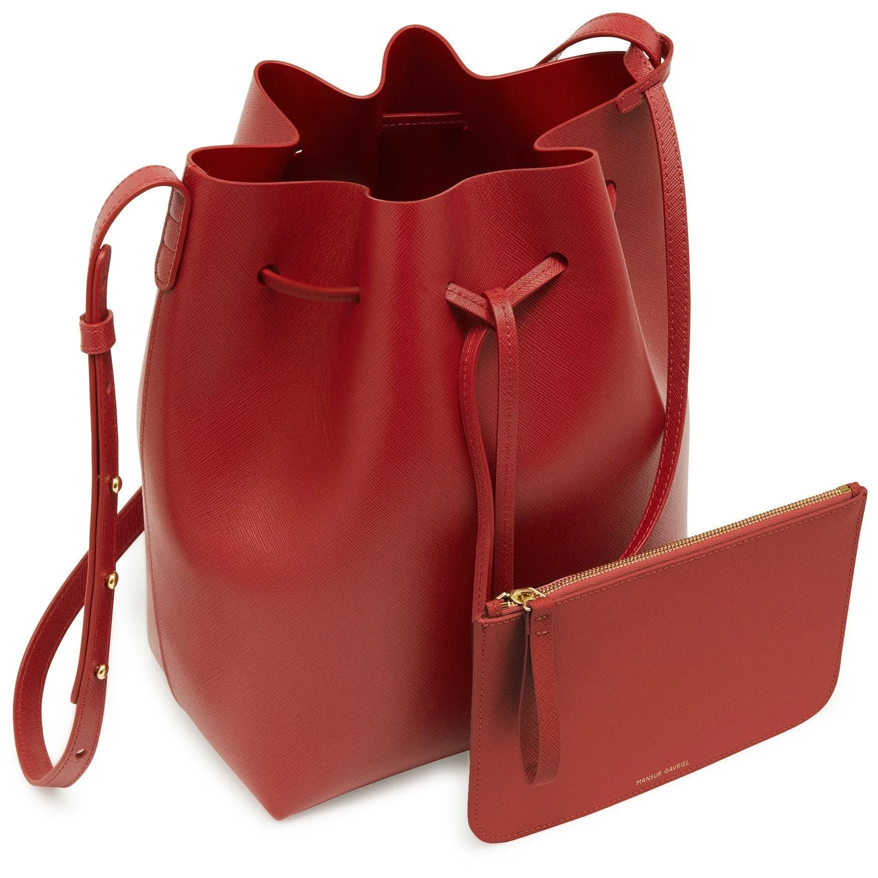 Saffiano Bucket Bag - Flamma