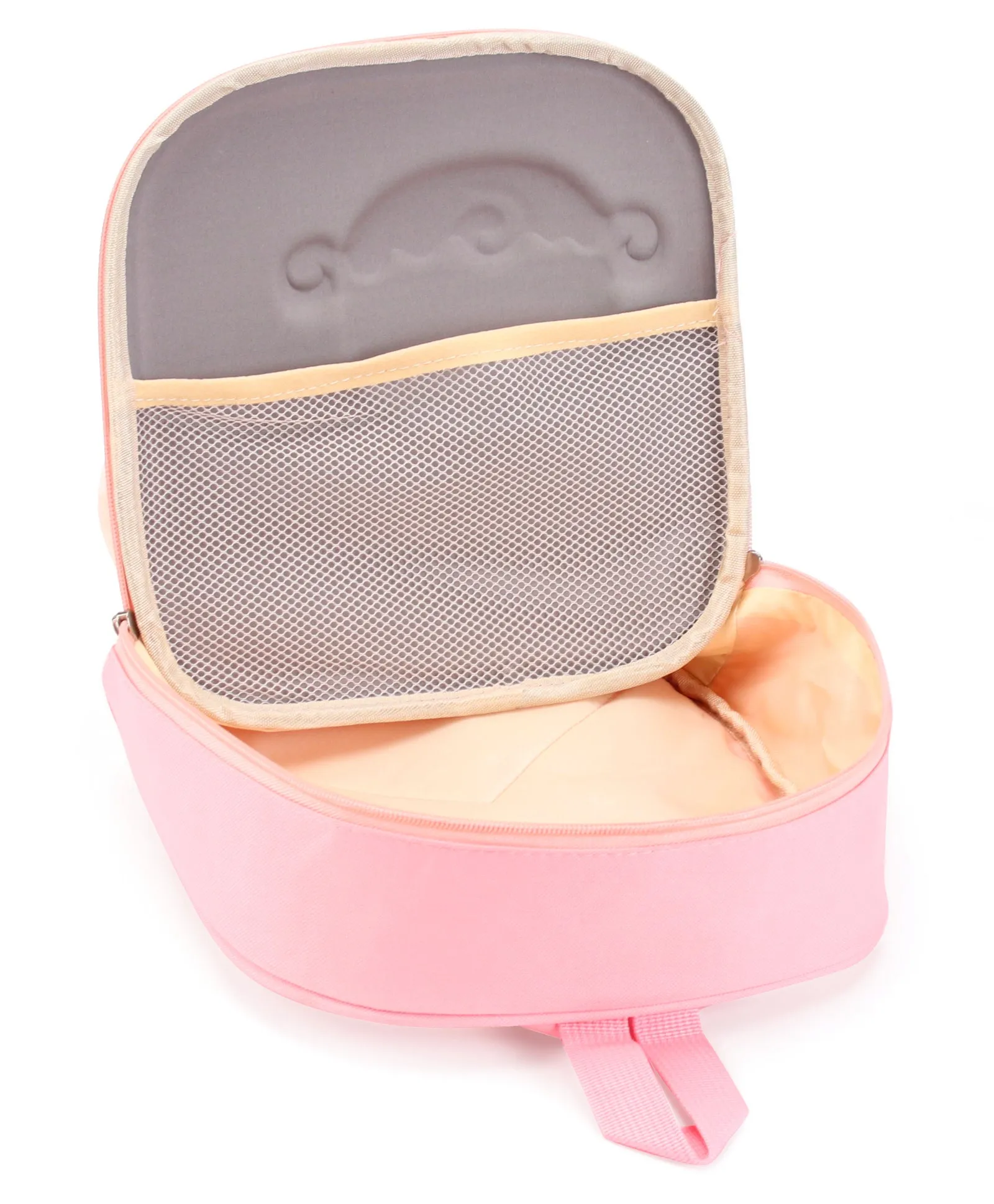 Sheep Design 3D Hard Case Backpack - Beige & Pink