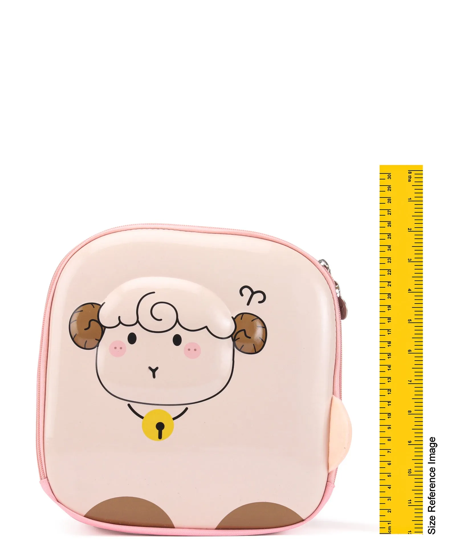 Sheep Design 3D Hard Case Backpack - Beige & Pink