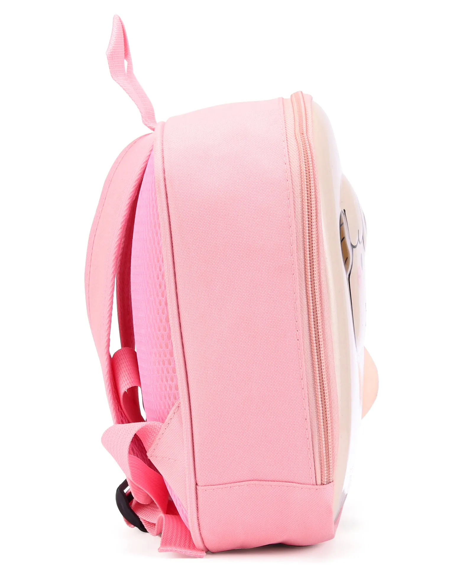 Sheep Design 3D Hard Case Backpack - Beige & Pink