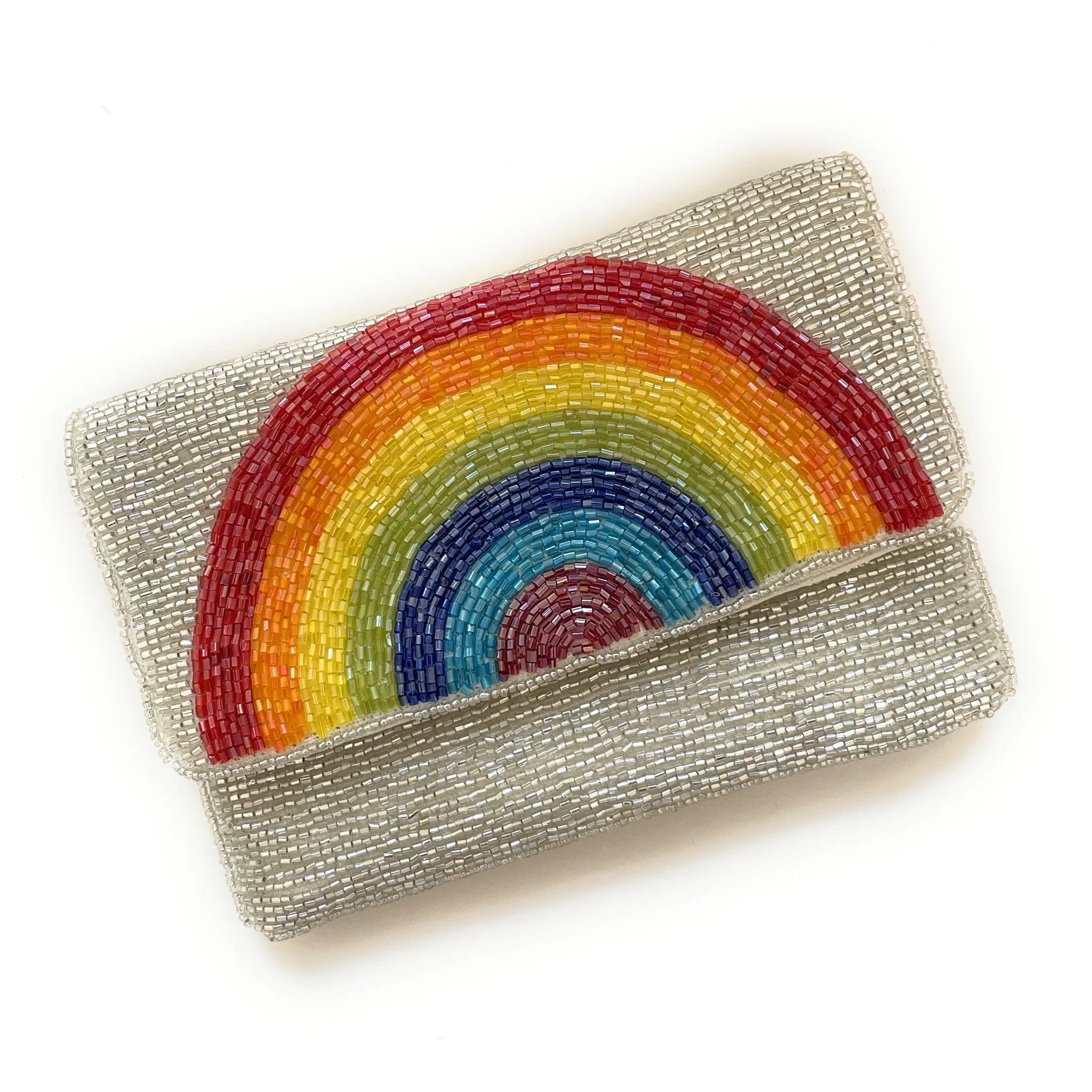 Small Rainbow Clutch Purse