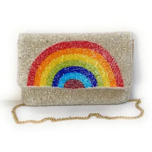 Small Rainbow Clutch Purse