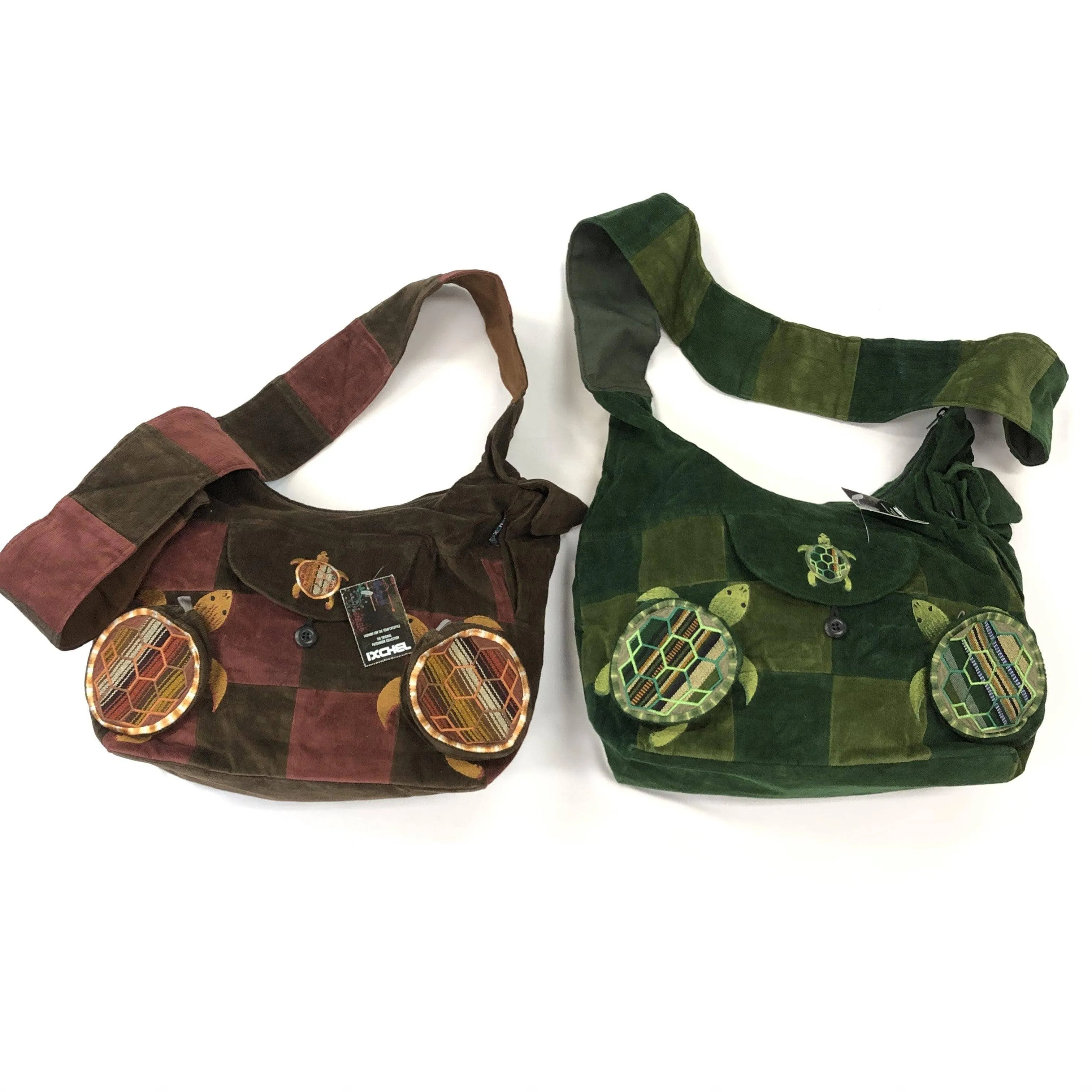 Tarrapins Embroidered Patchwork Saddle Bag