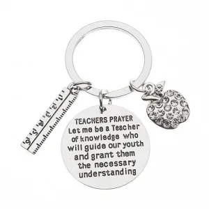 Teacher Prayer Keychain