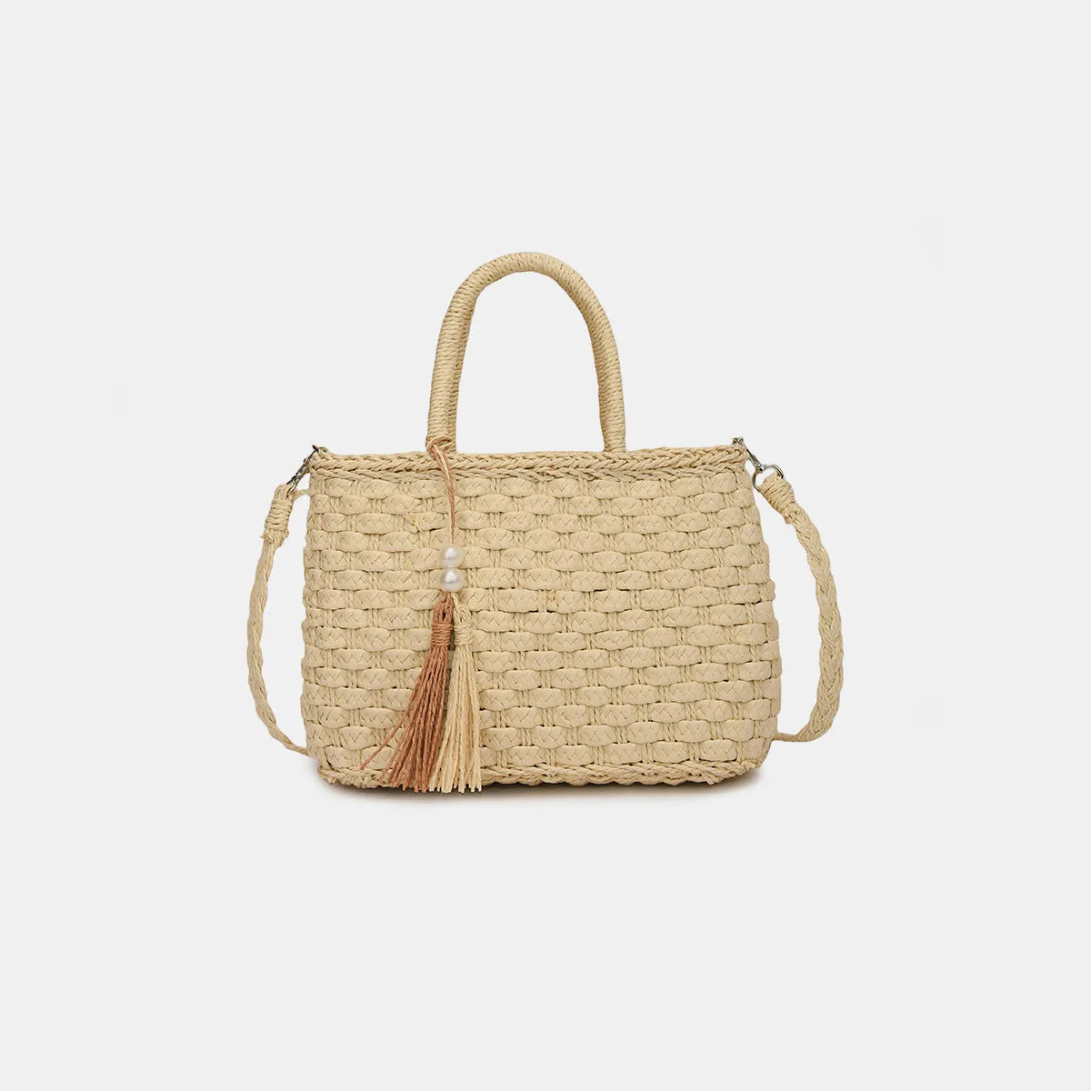 TEEK - Braided Strap Paper Weave Shoulder Bag