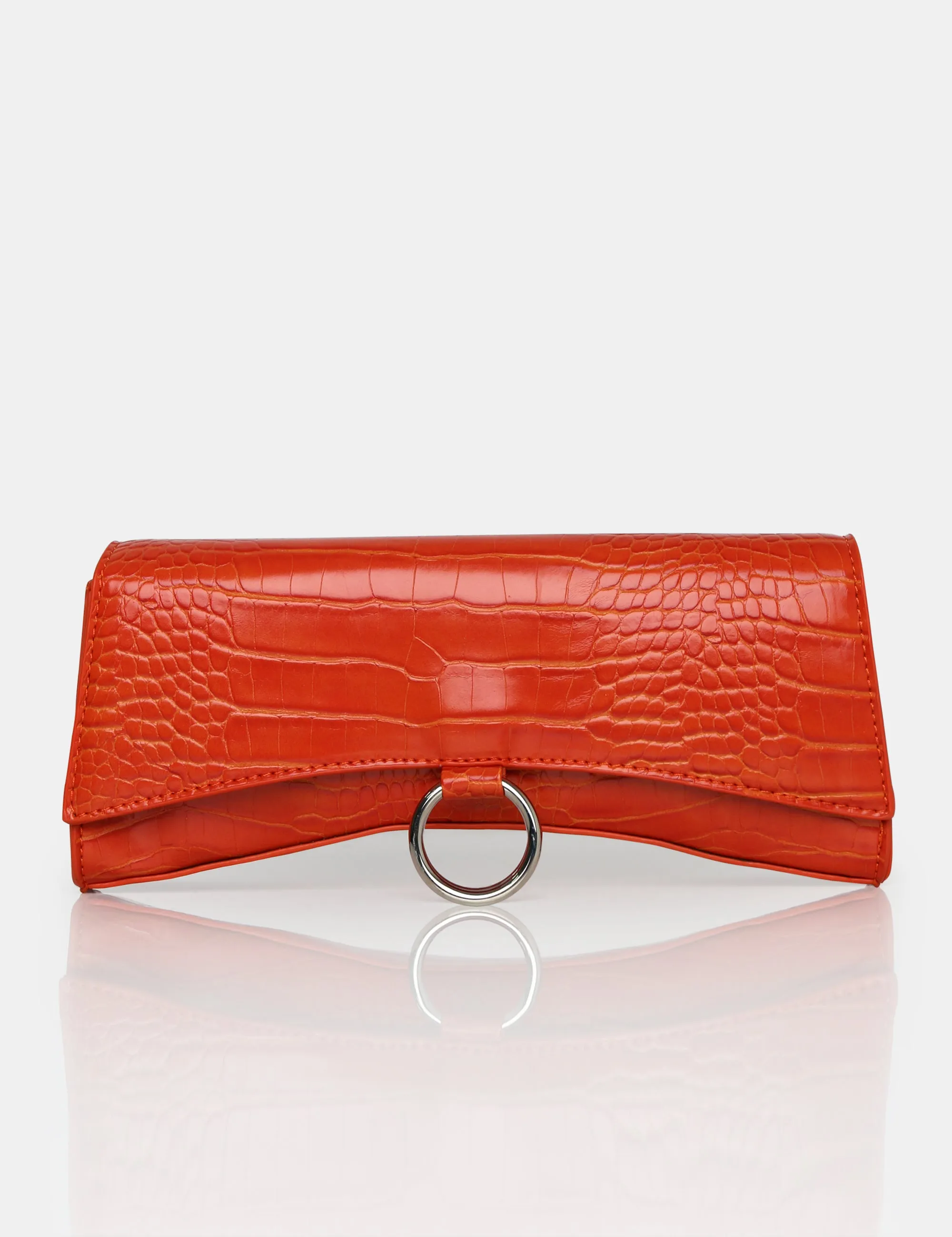 The Kemi Orange Arched Crossbody Mini Handbag