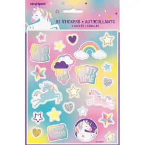 Unicorn Stickers - 4 Sheets