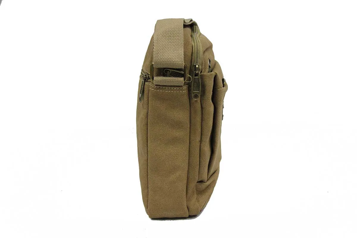 Vintage Canvas Sling Bag Messenger Bag for Tablet