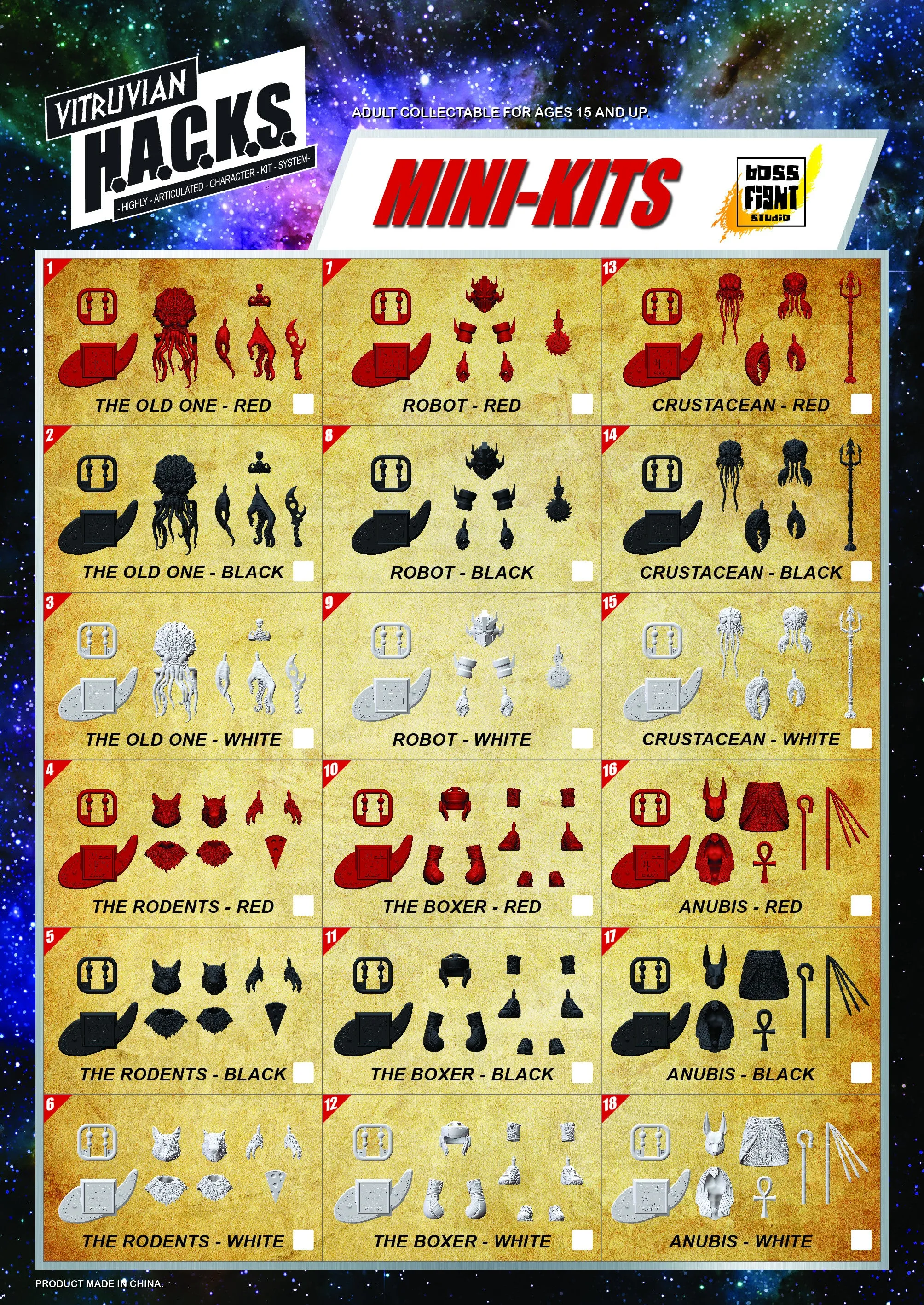 Vitruvian H.A.C.K.S. - Mini-Kit Individual Blind Bag